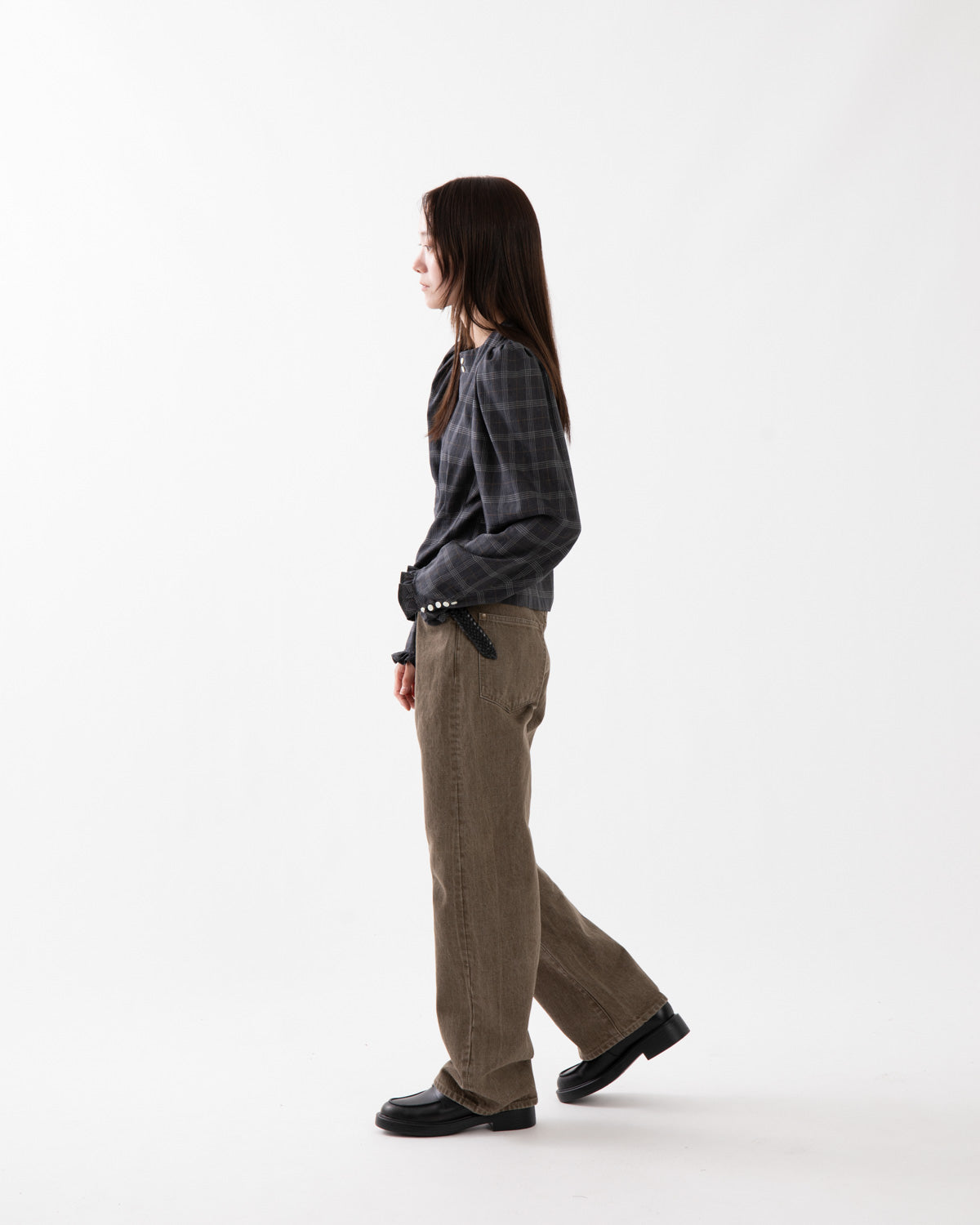 PURE STRAIGHT KHAKI DENIM