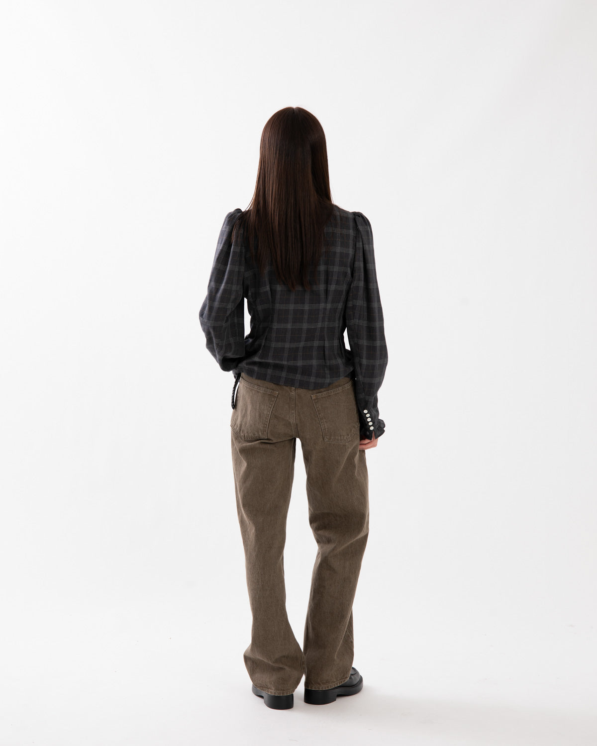 PURE STRAIGHT KHAKI DENIM