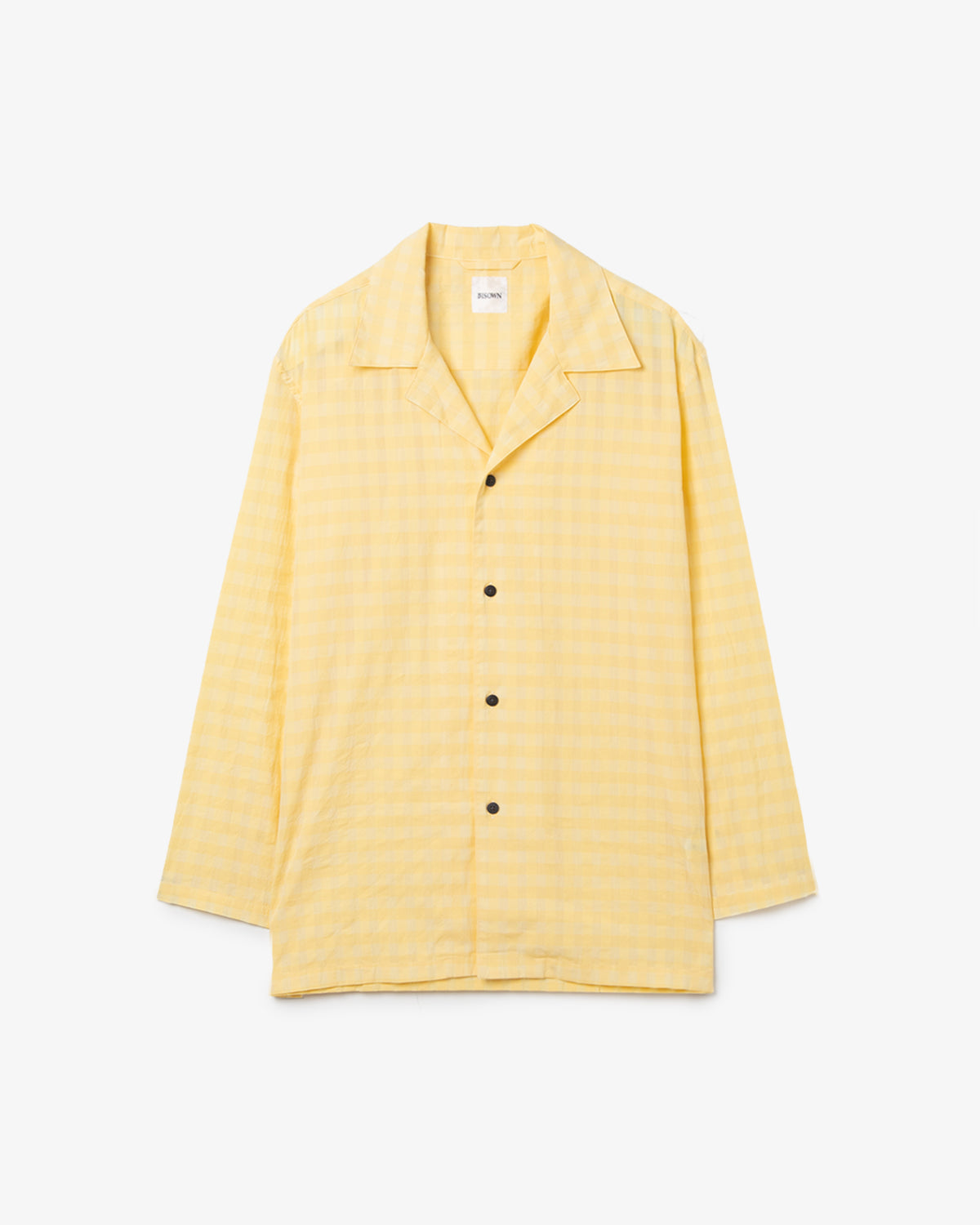 COTTON HIDDEN CHECK SLEEPING SHIRTSJACKET