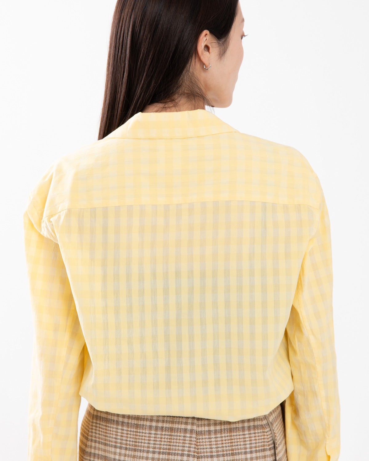 COTTON HIDDEN CHECK SLEEPING SHIRTSJACKET