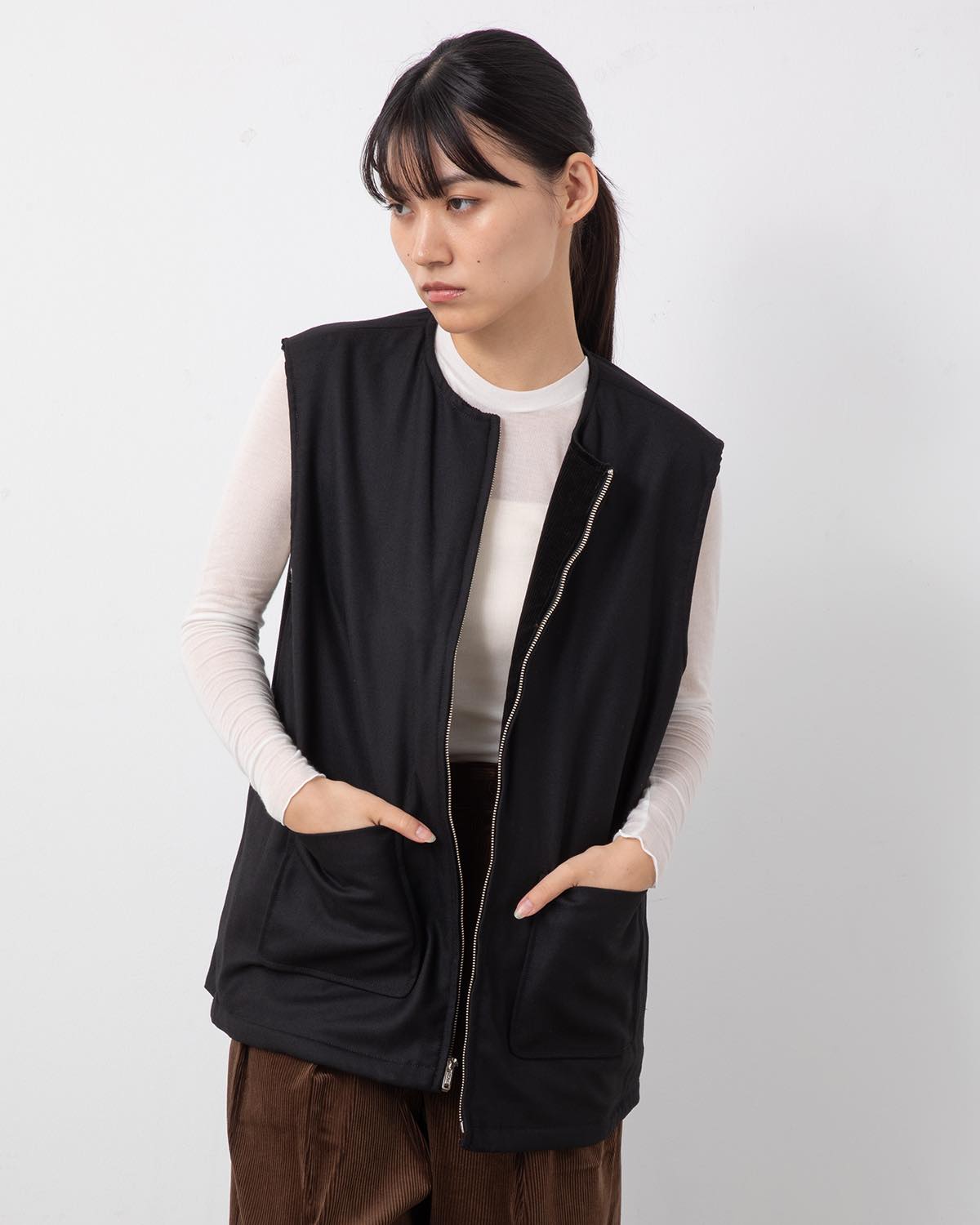 CORDUROY × WO/CA REVERSIBLE VEST