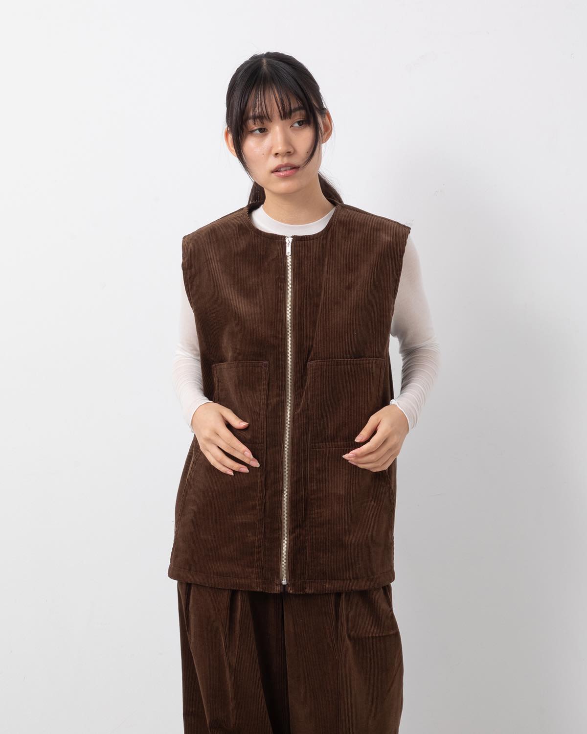 CORDUROY × WO/CA REVERSIBLE VEST