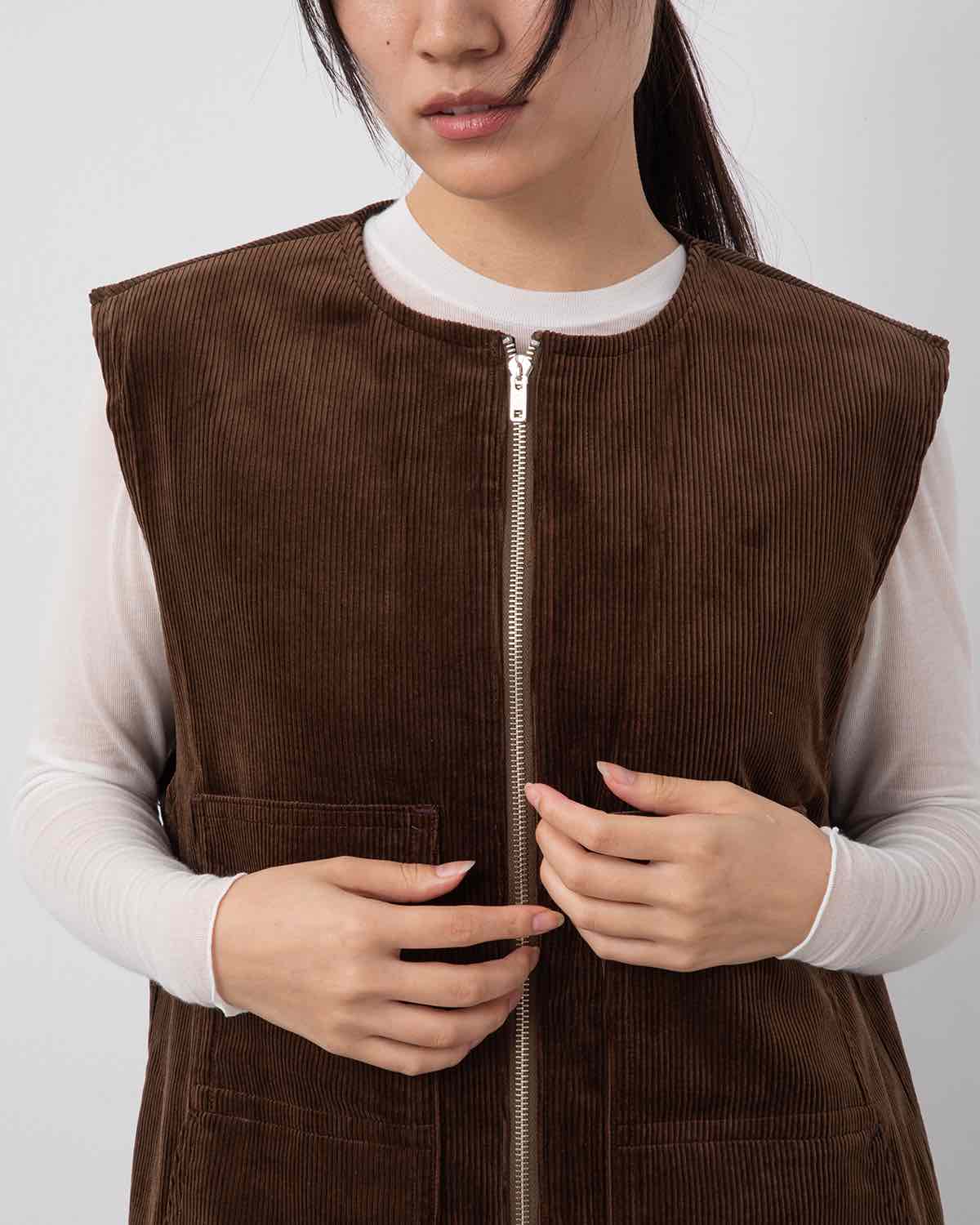 CORDUROY × WO/CA REVERSIBLE VEST