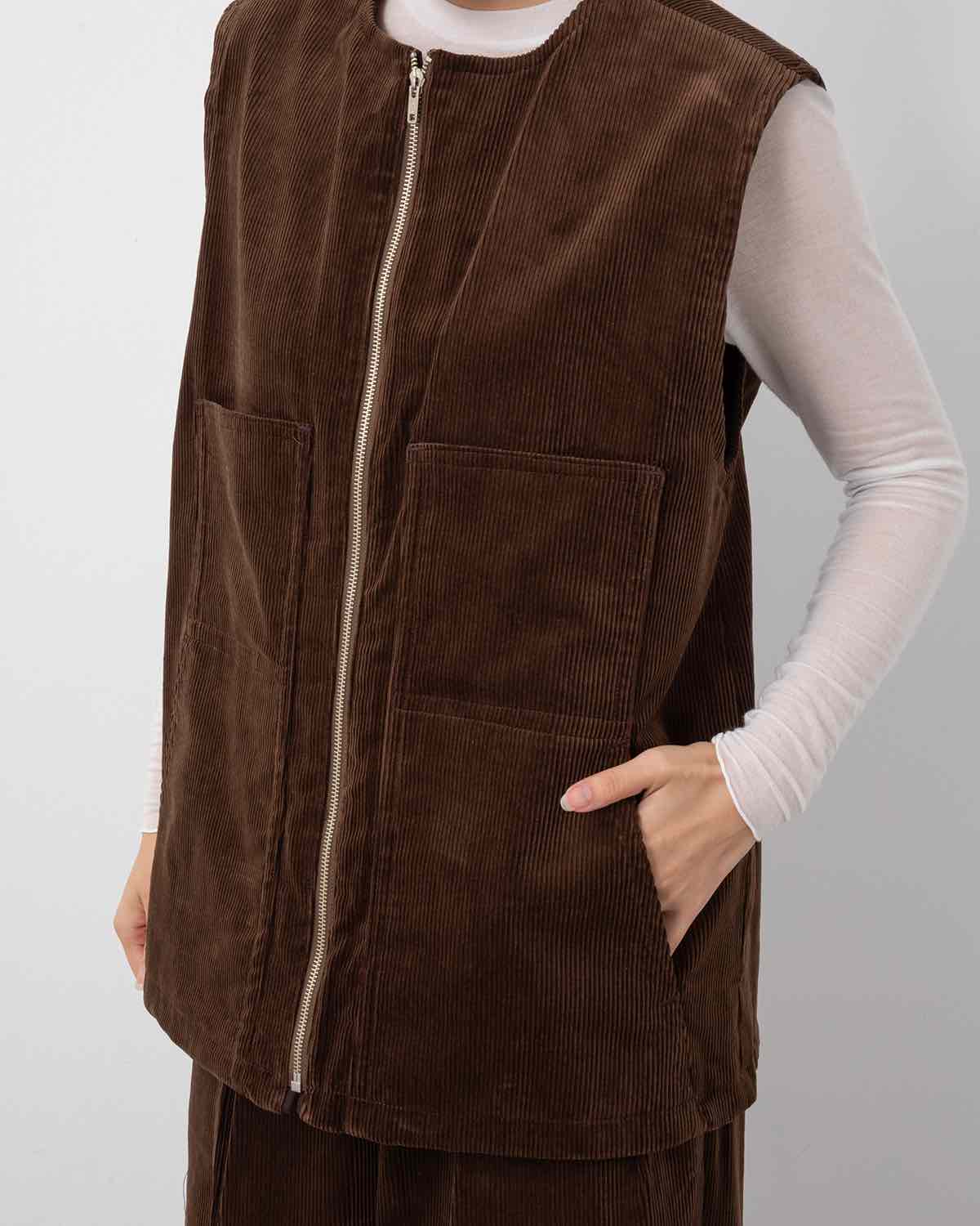 CORDUROY × WO/CA REVERSIBLE VEST