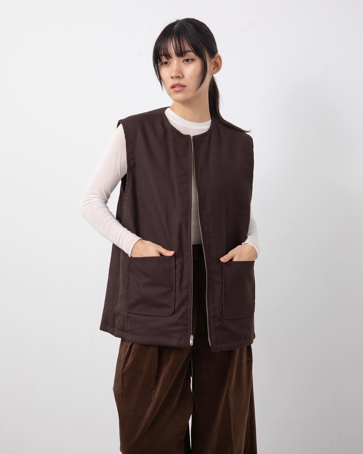 CORDUROY × WO/CA REVERSIBLE VEST