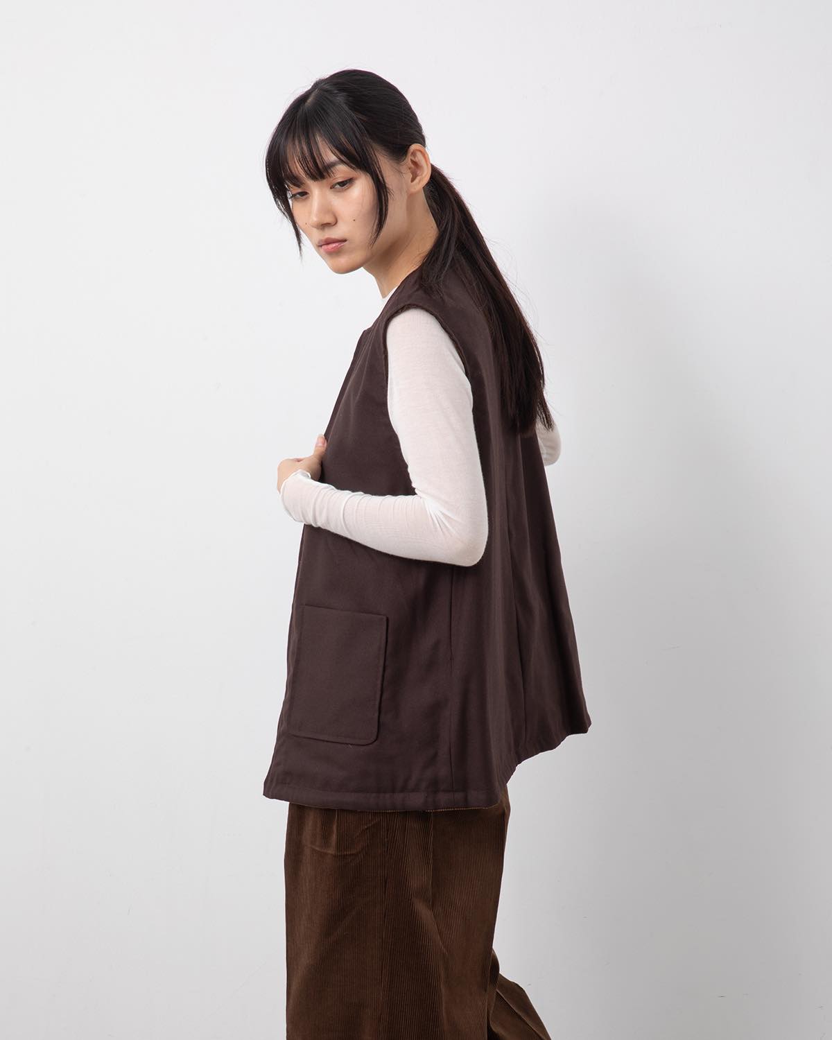 CORDUROY × WO/CA REVERSIBLE VEST