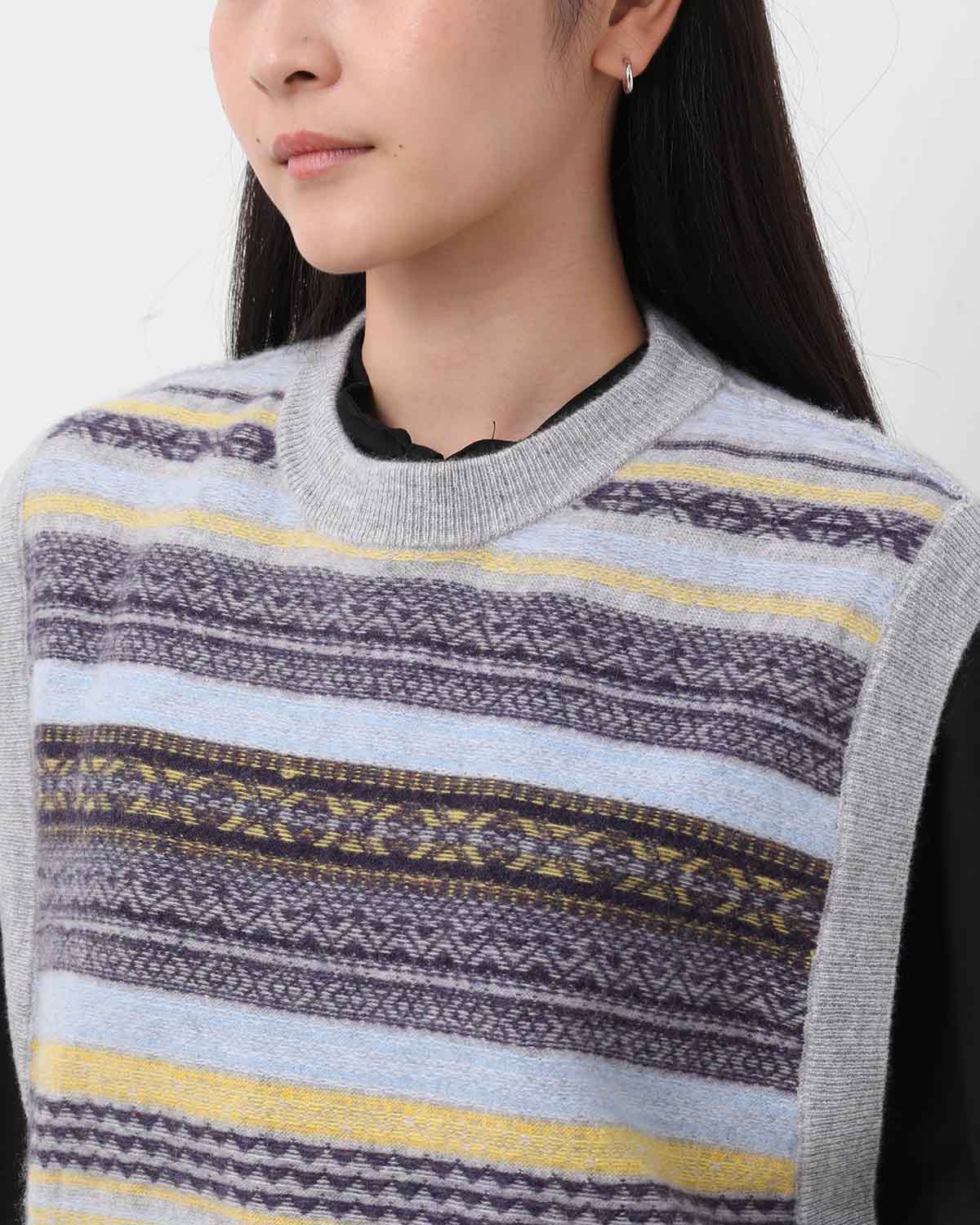 CASHMERE FAIRISLE SHORTVEST
