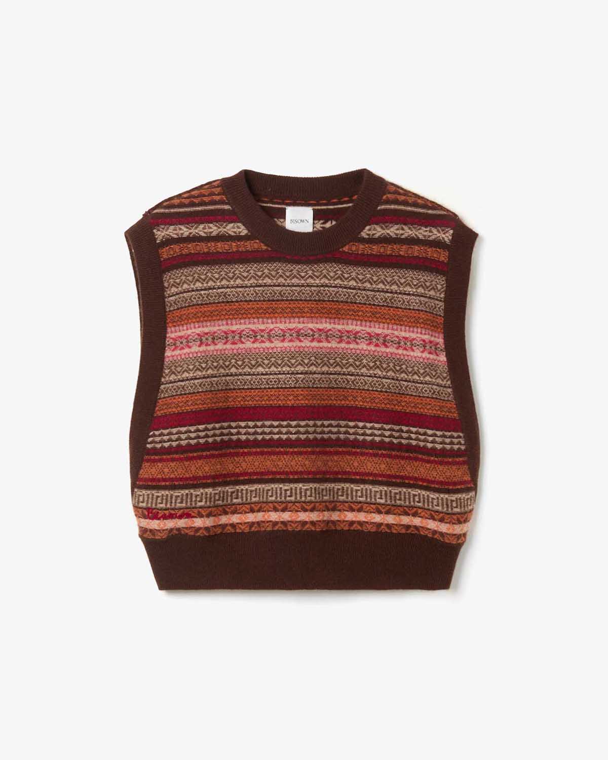 CASHMERE FAIRISLE SHORTVEST