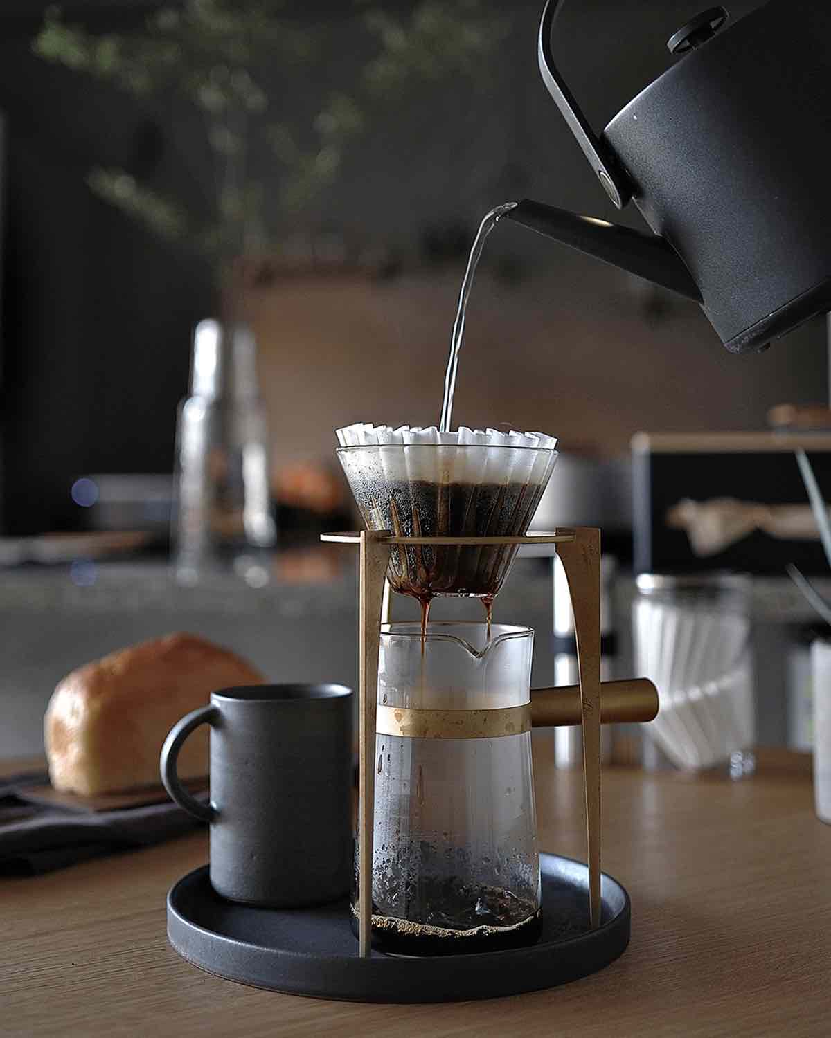 COFFEE DRIPPER & STAND SET GLASS