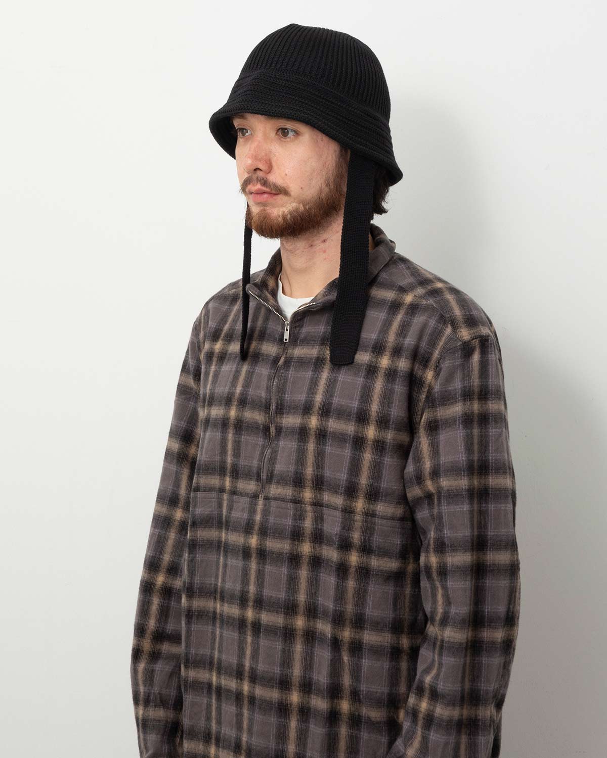 WOOL KNIT BALLOON HAT (テープ付き)