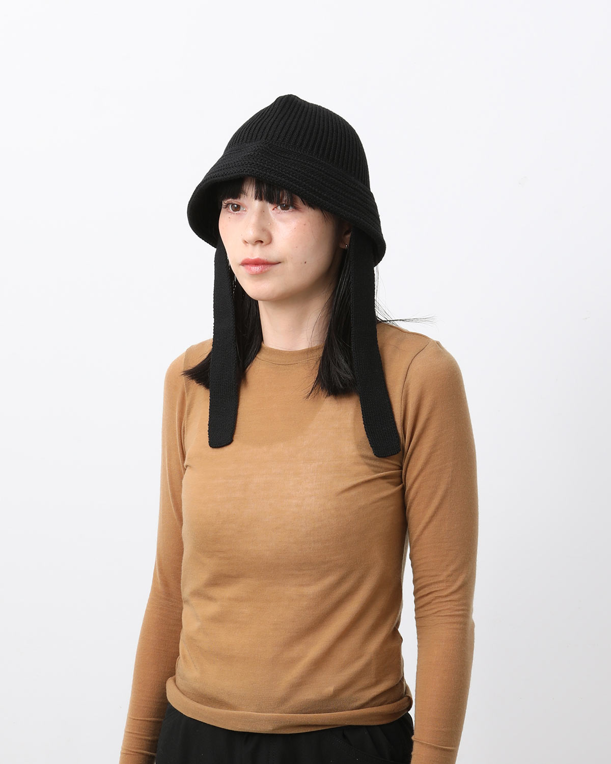 WOOL KNIT BALLOON HAT (テープ付き)