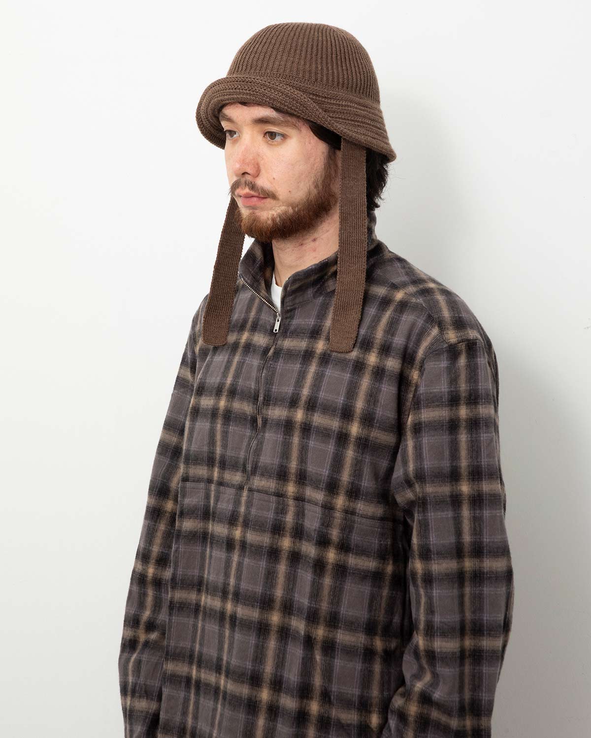 WOOL KNIT BALLOON HAT (テープ付き)