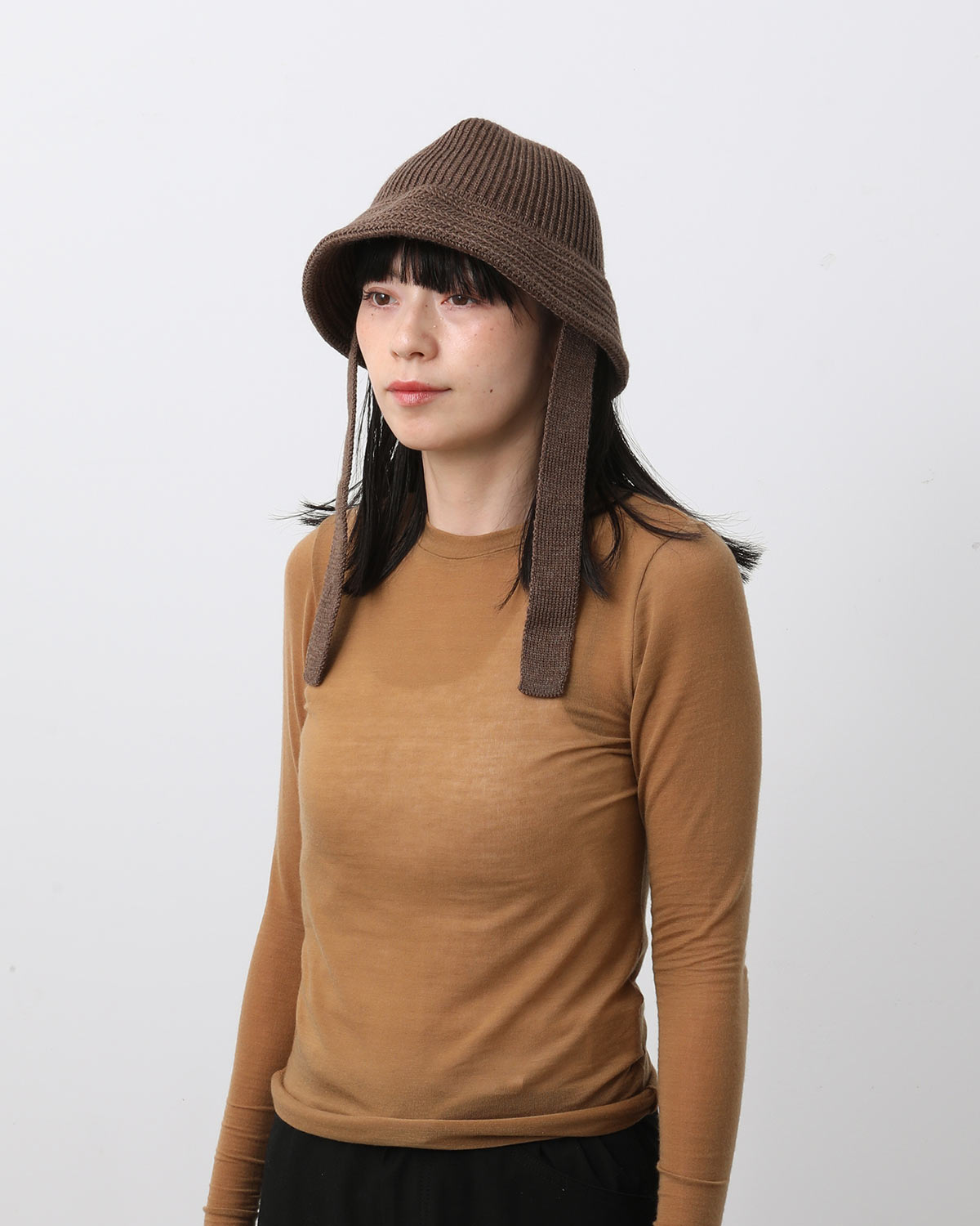 WOOL KNIT BALLOON HAT (テープ付き)