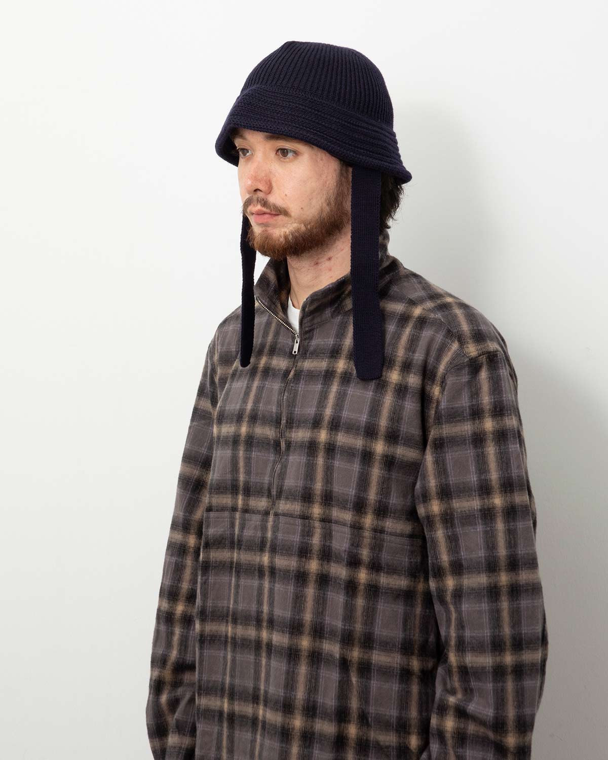 WOOL KNIT BALLOON HAT (テープ付き)