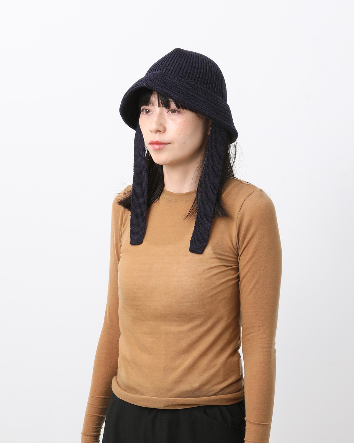 WOOL KNIT BALLOON HAT (テープ付き)