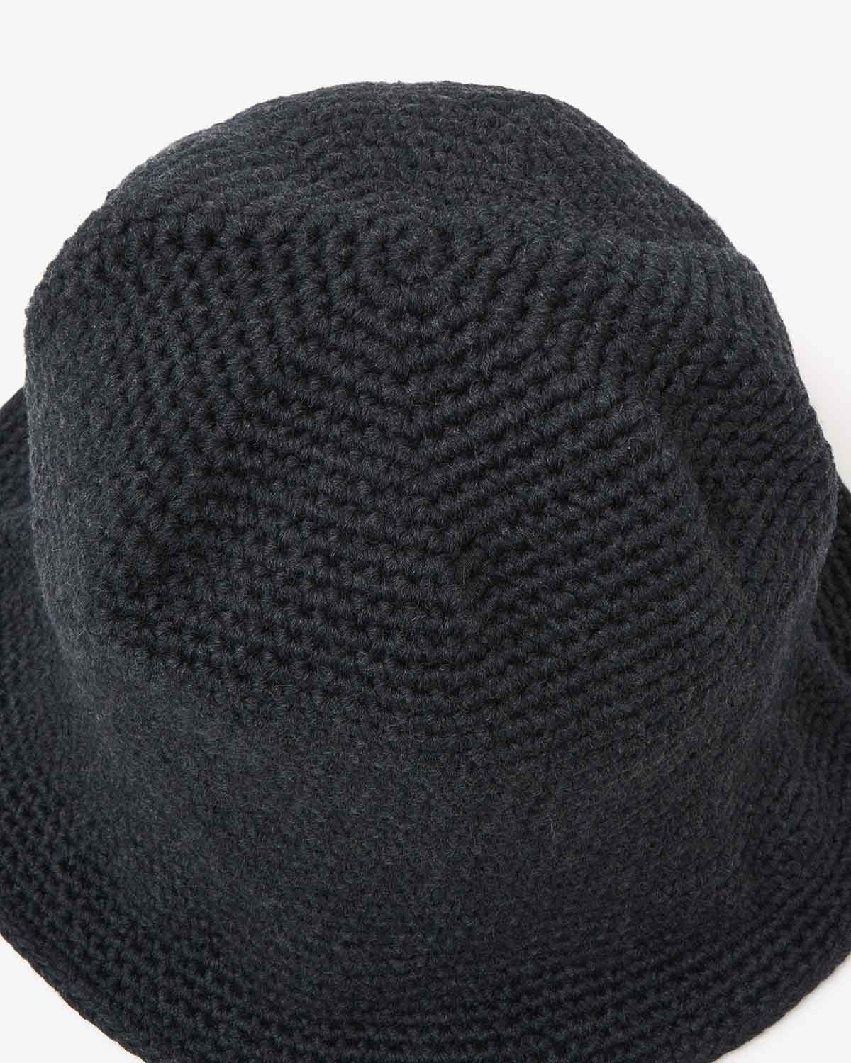 HAND MADE KNIT WOOL BALLOON HAT