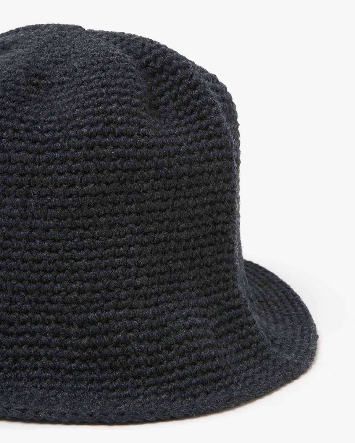 HAND MADE KNIT WOOL BALLOON HAT