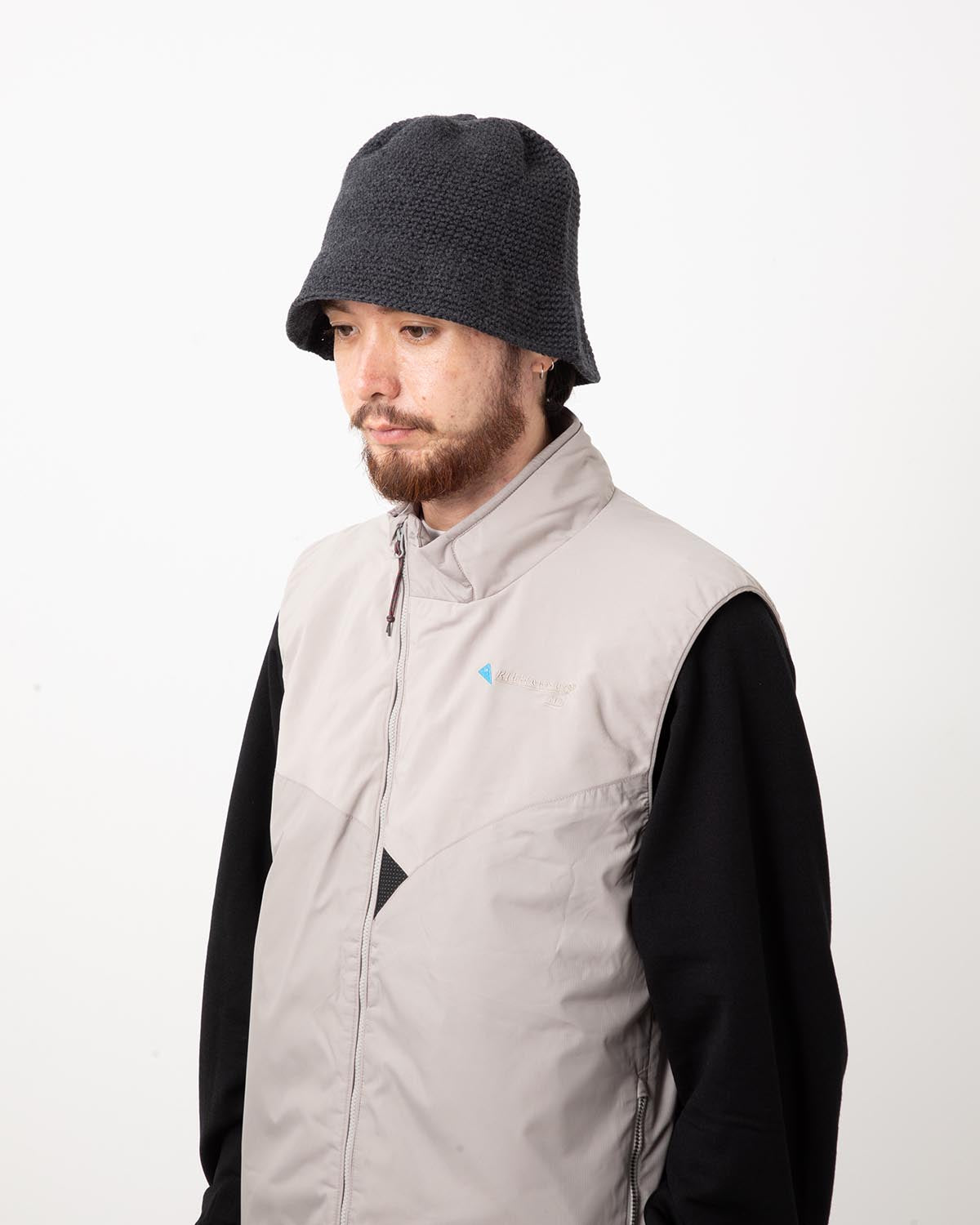 HAND MADE KNIT WOOL BALLOON HAT