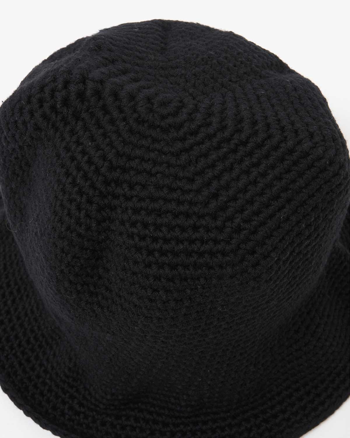 HAND MADE KNIT WOOL BALLOON HAT