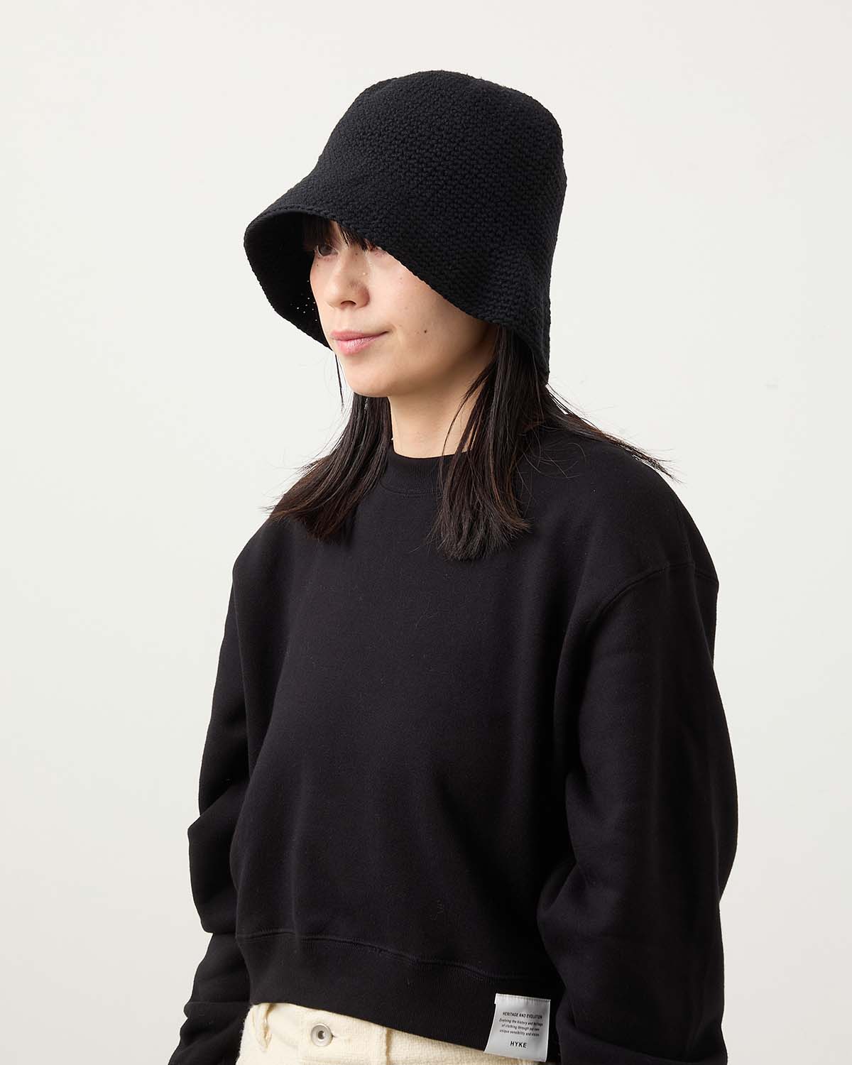 HAND MADE KNIT WOOL BALLOON HAT