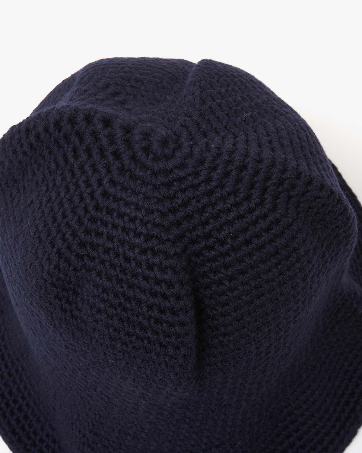 HAND MADE KNIT WOOL BALLOON HAT