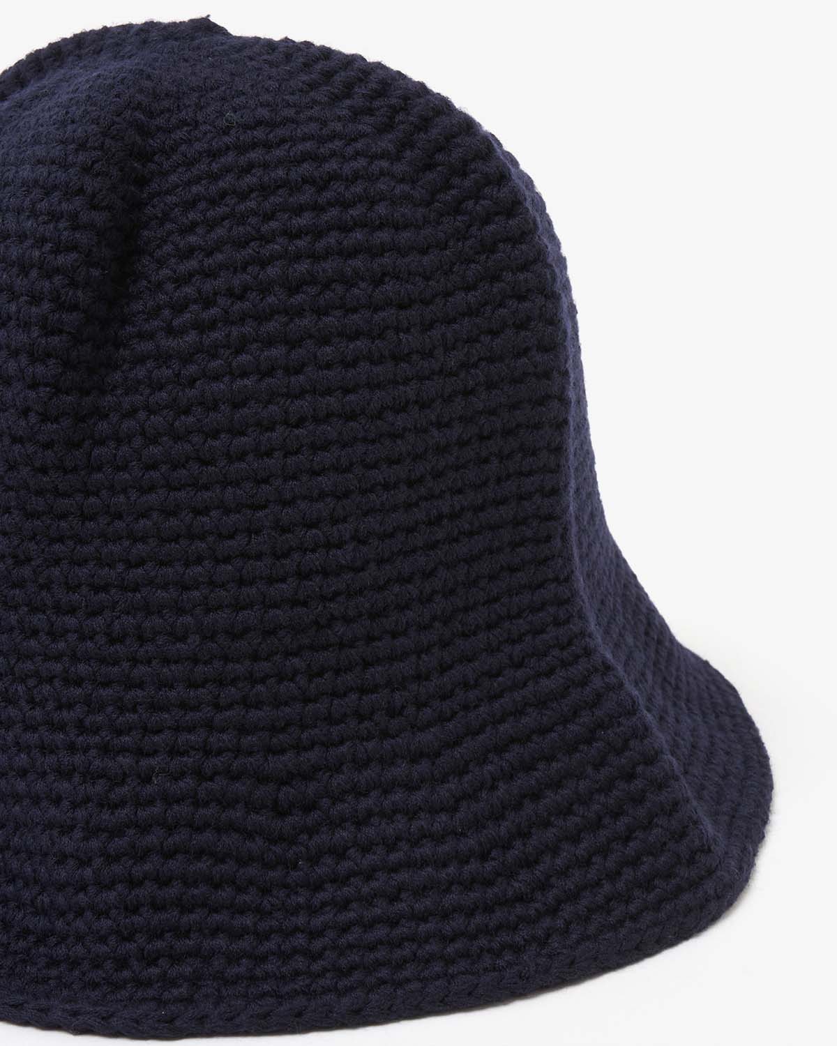 HAND MADE KNIT WOOL BALLOON HAT