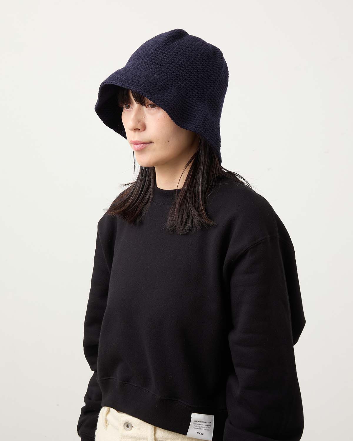 HAND MADE KNIT WOOL BALLOON HAT