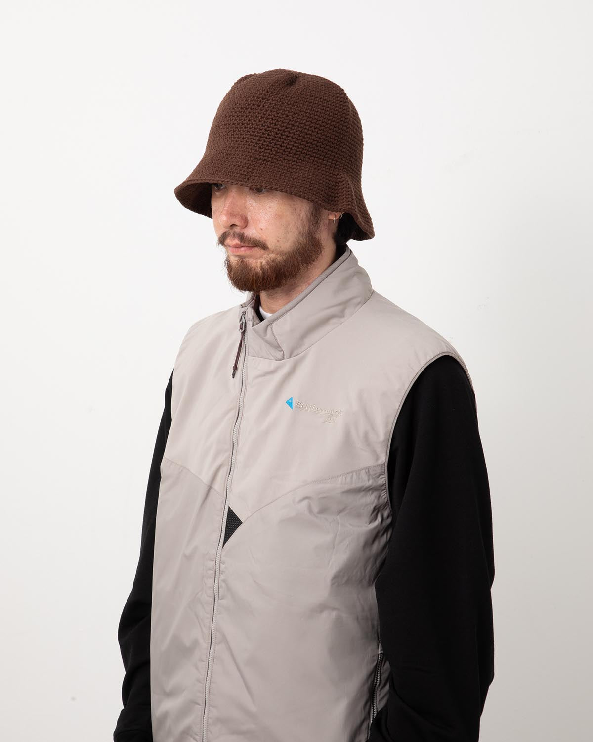 HAND MADE KNIT WOOL BALLOON HAT