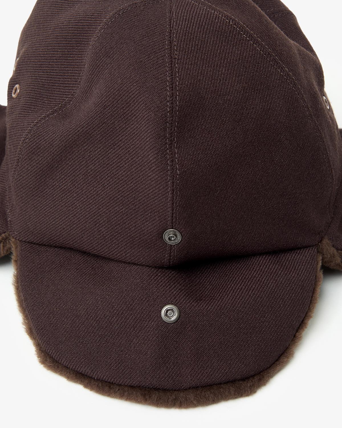 DRY WOOL BOMBER CAP