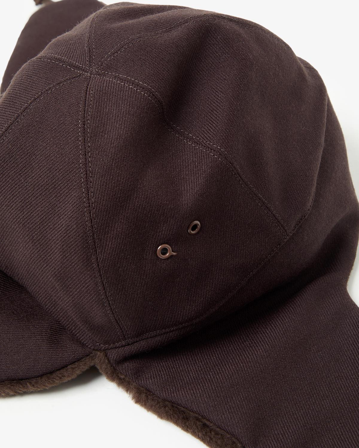 DRY WOOL BOMBER CAP