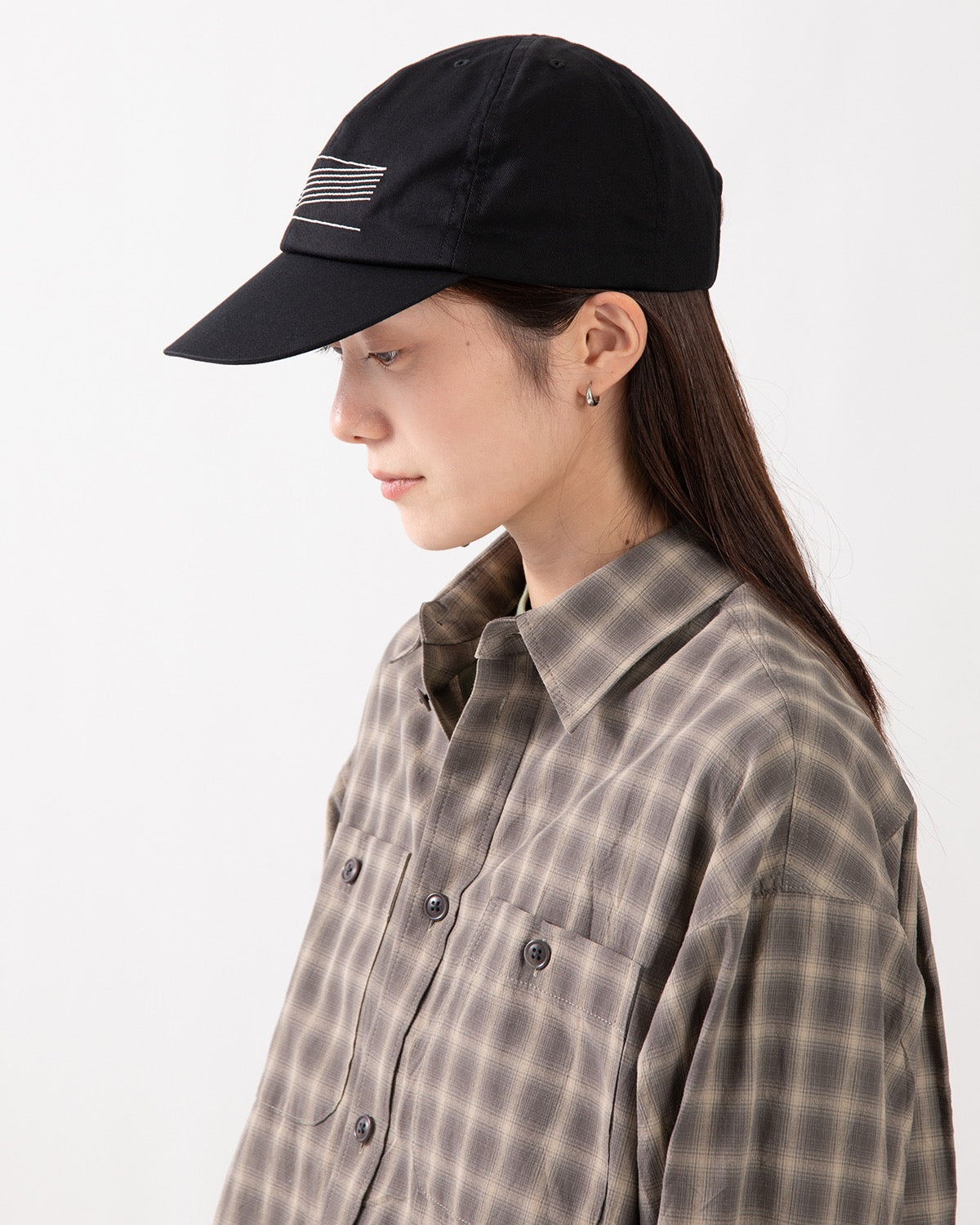 LINE PATTERN CAP (WOMEN'S)