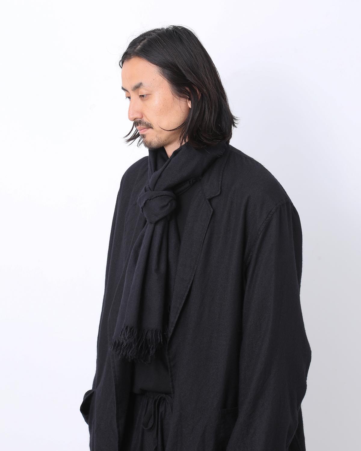 GARMENT-DYED CASHMERE SILK STOLE