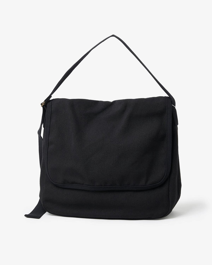 COMOLI ヘンプダックショルダーバッグ　ブラック COMOLI (コモリ) ヘンプダック ショルダーバッグ [BLACK]