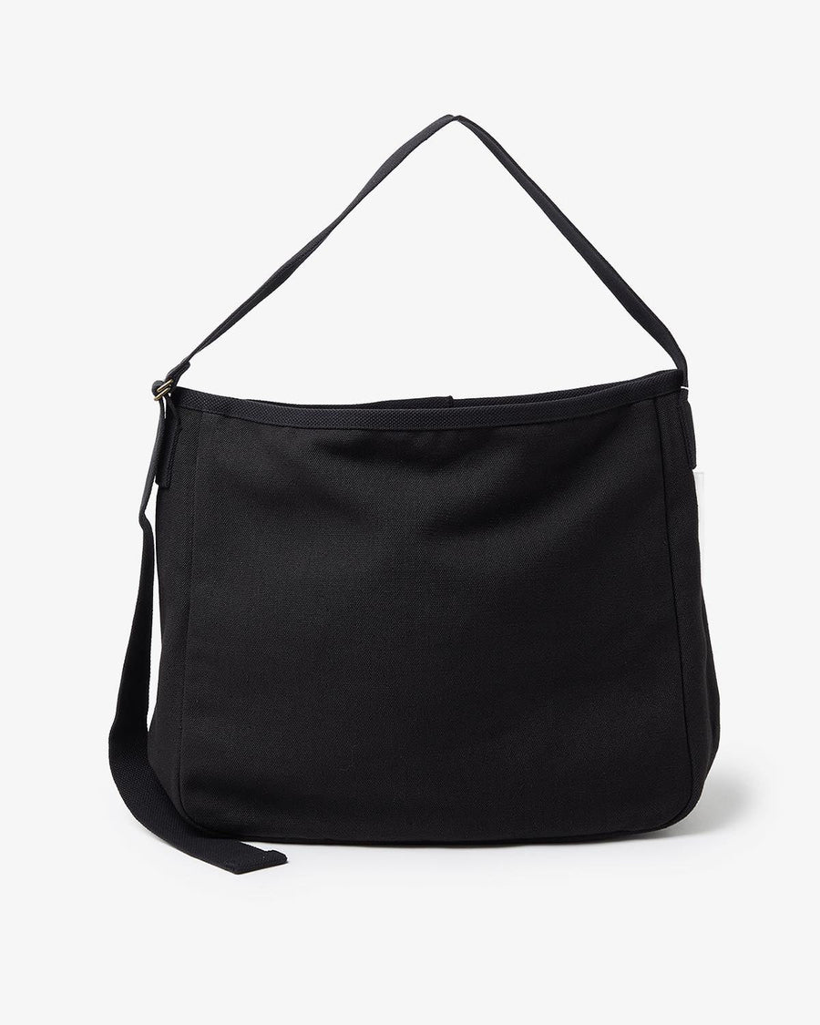 COMOLI ヘンプダックショルダーバッグ　ブラック COMOLI (コモリ) ヘンプダック ショルダーバッグ [BLACK]