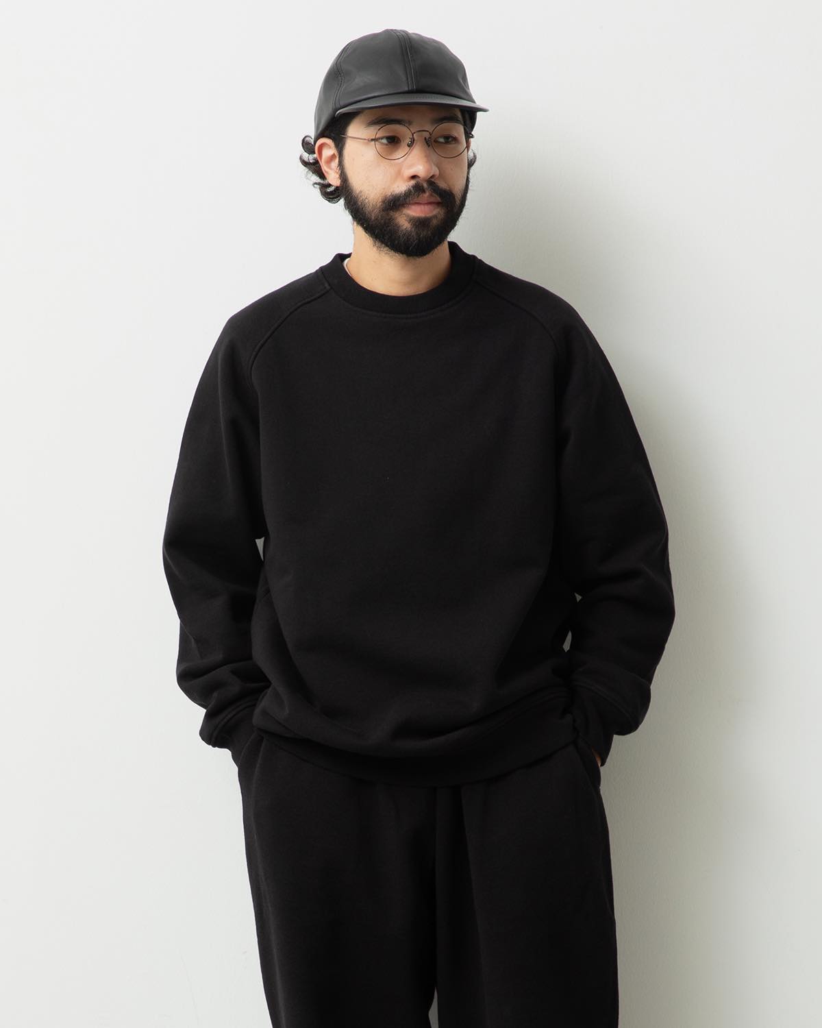 COTTON LOOP BACK CREWNECK