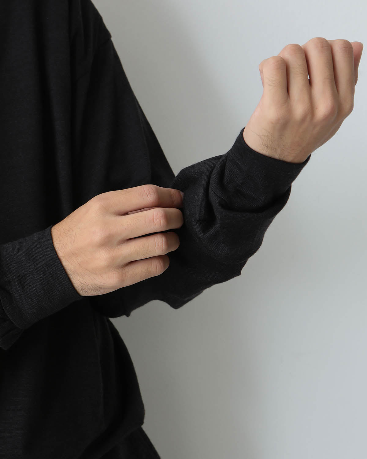 WOOL JERSEY LONG SLEEVE CREW