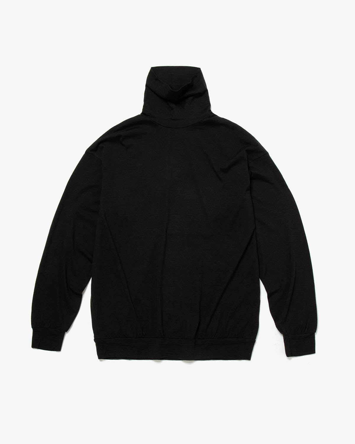 WOOL JERSEY LONG TURTLENECK