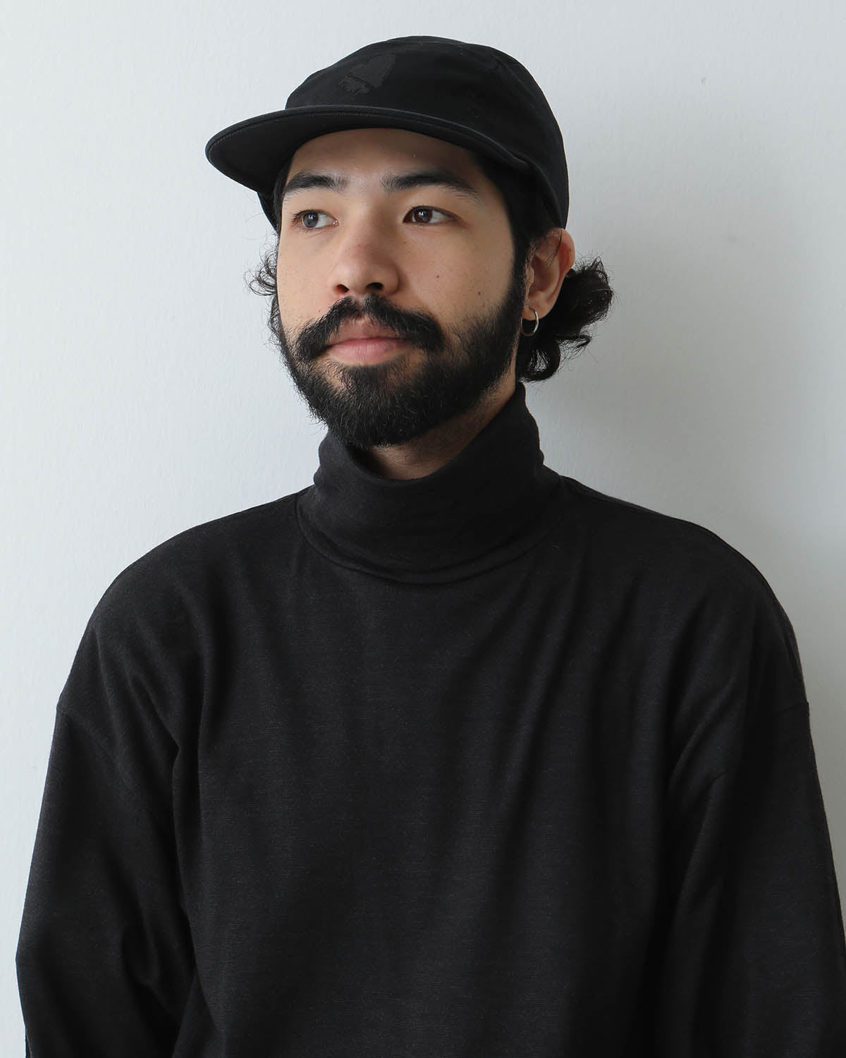 WOOL JERSEY LONG TURTLENECK