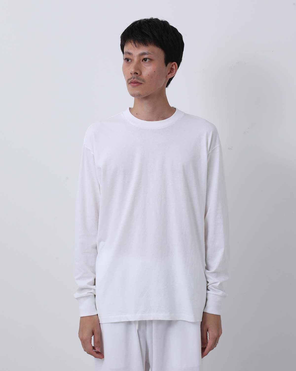 COTTON JERSEY LONG SLEEVE T-SHIRT