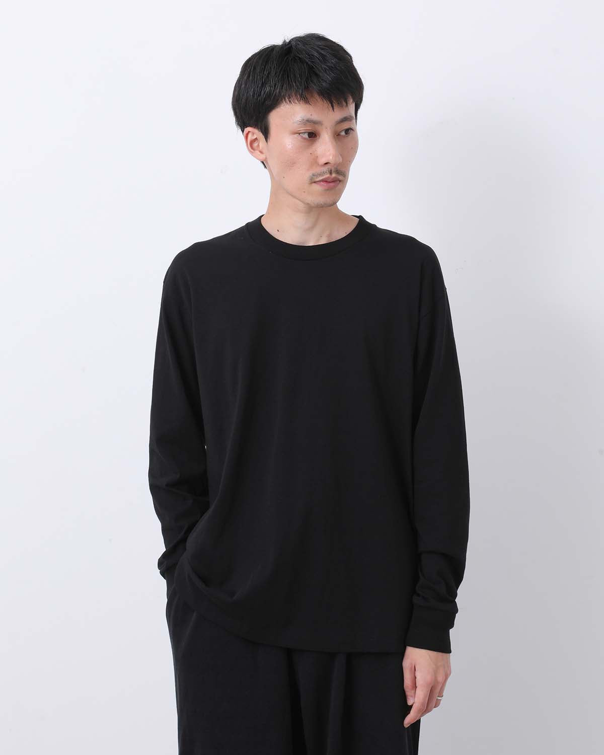 コットンジャージ長袖Tシャツ