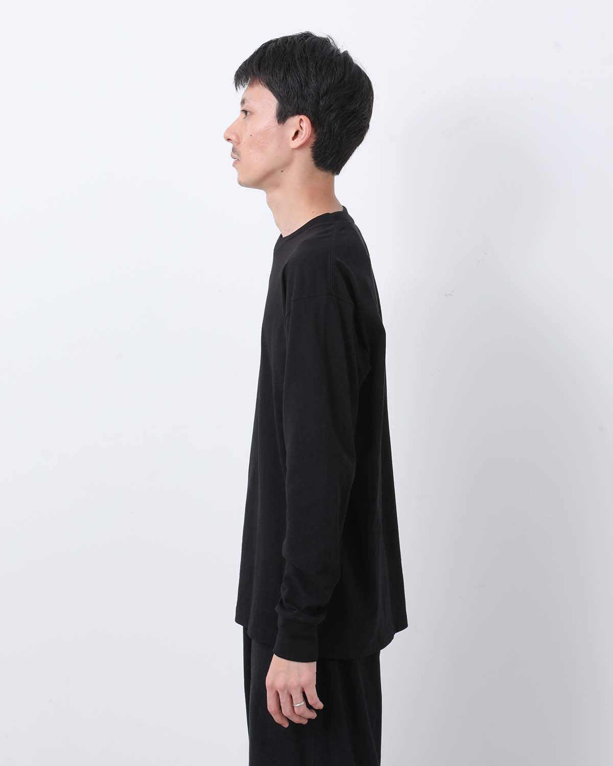 COTTON JERSEY LONG SLEEVE T-SHIRT