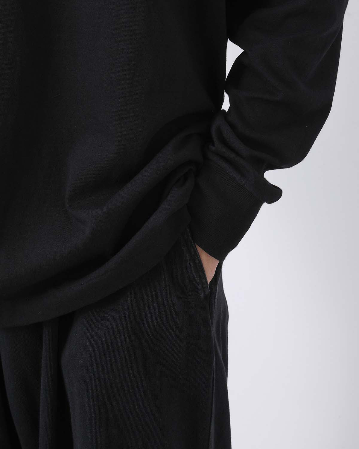 COTTON JERSEY LONG SLEEVE T-SHIRT