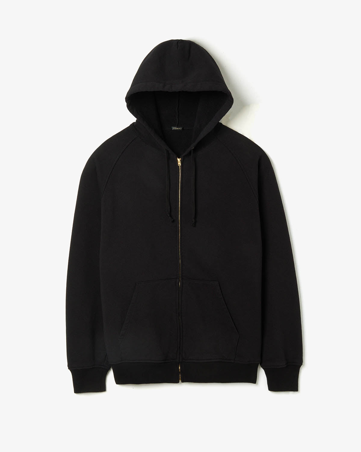 COTTON FLEECE ZIP PARKA