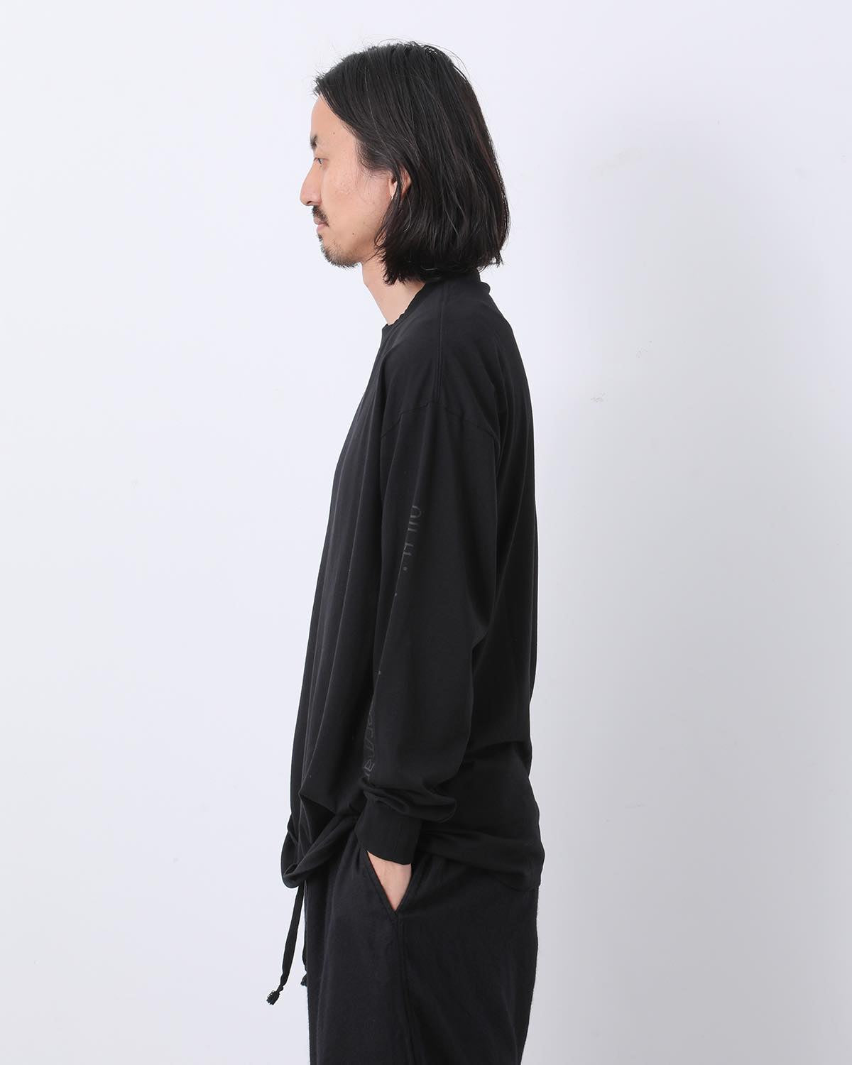 COTTON CASHMERE LONG SLEEVE T-SHIRT