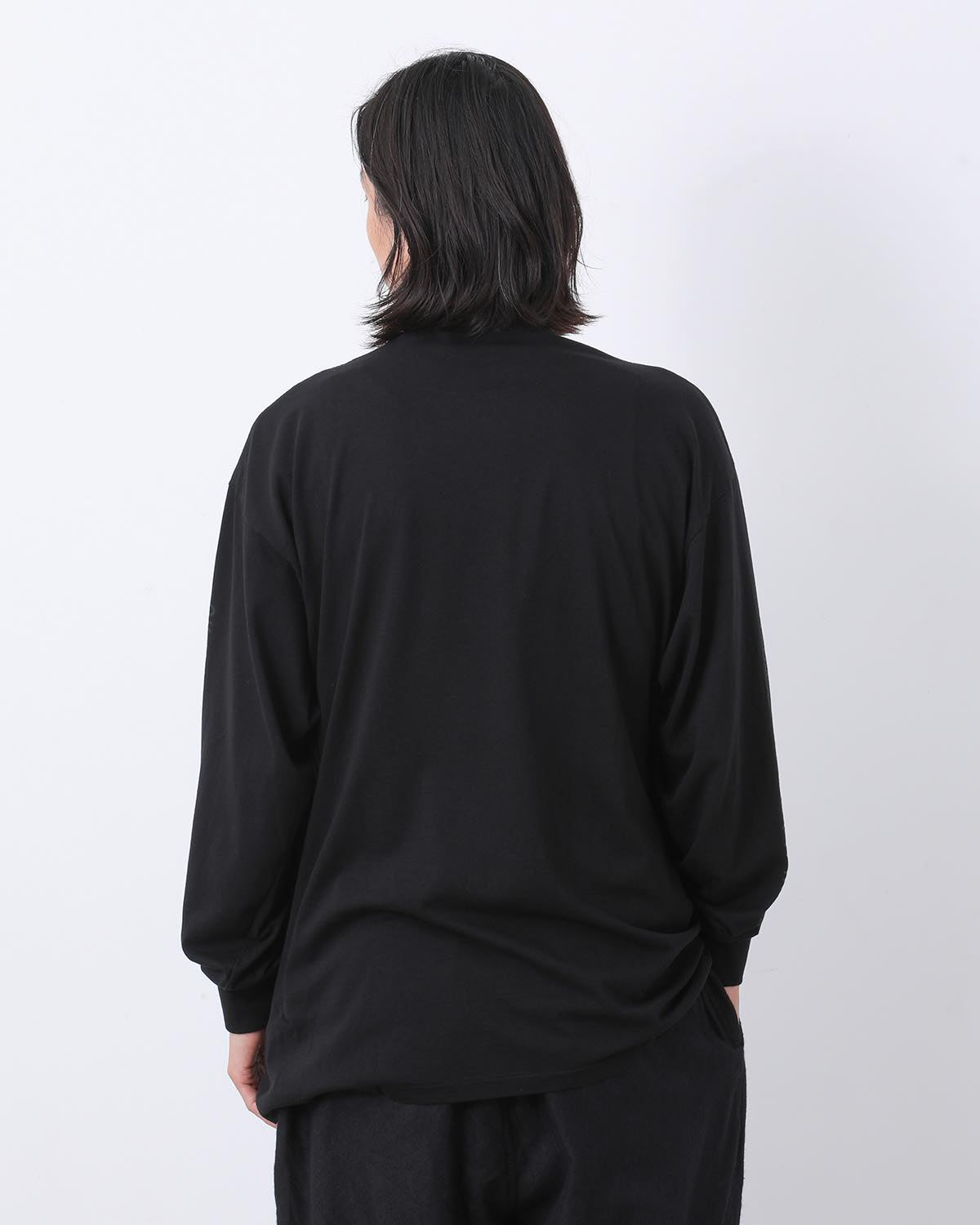 COTTON CASHMERE LONG SLEEVE T-SHIRT