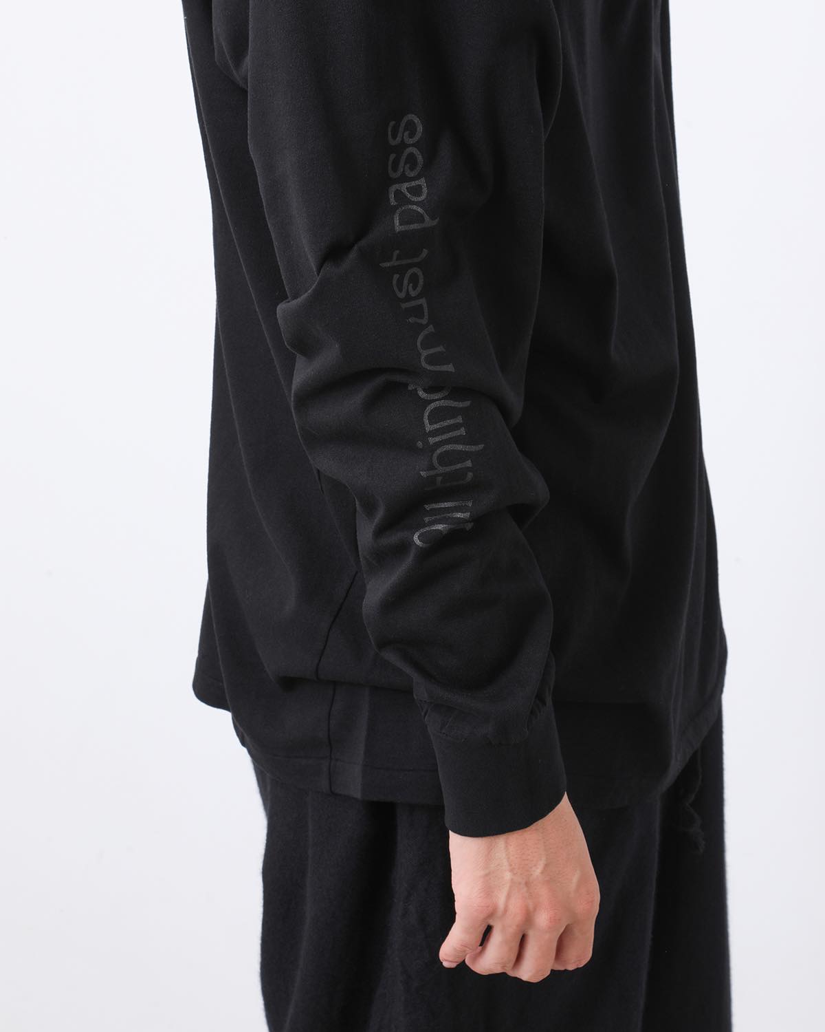 COTTON CASHMERE LONG SLEEVE T-SHIRT