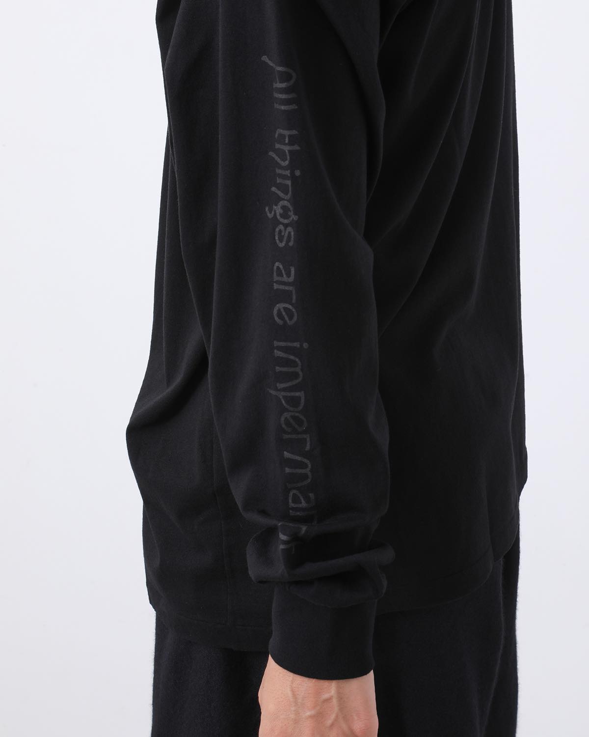 COTTON CASHMERE LONG SLEEVE T-SHIRT