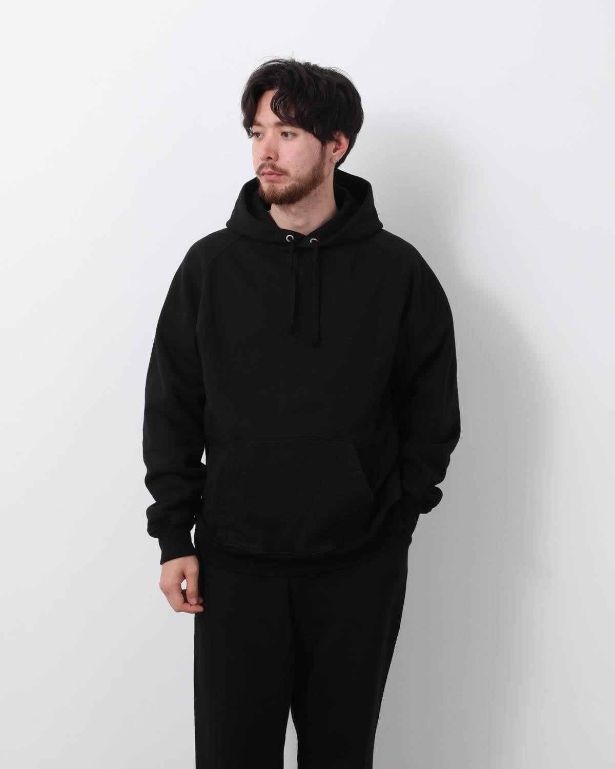 コットン裏毛パーカ