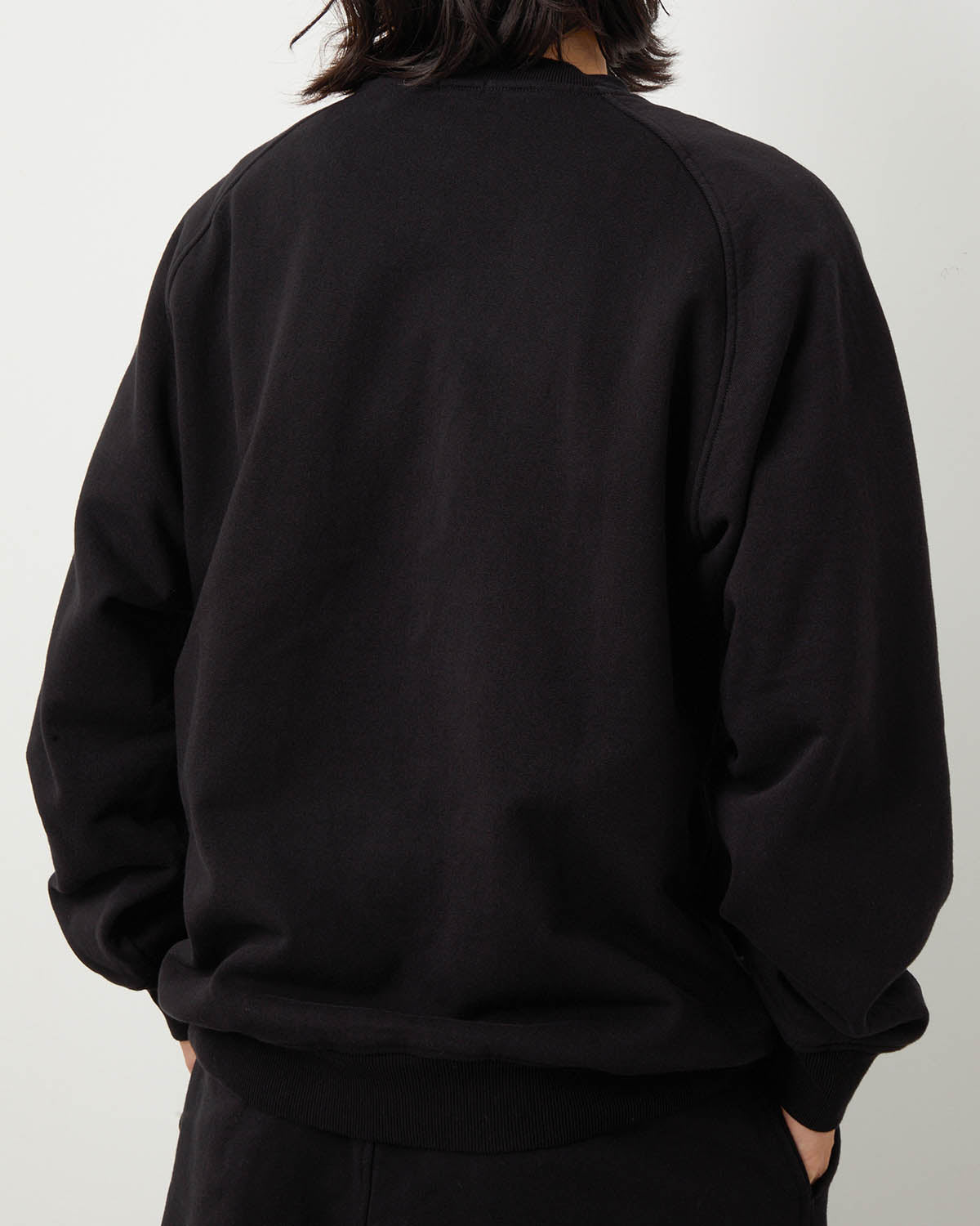 コットン裏毛クルーネック