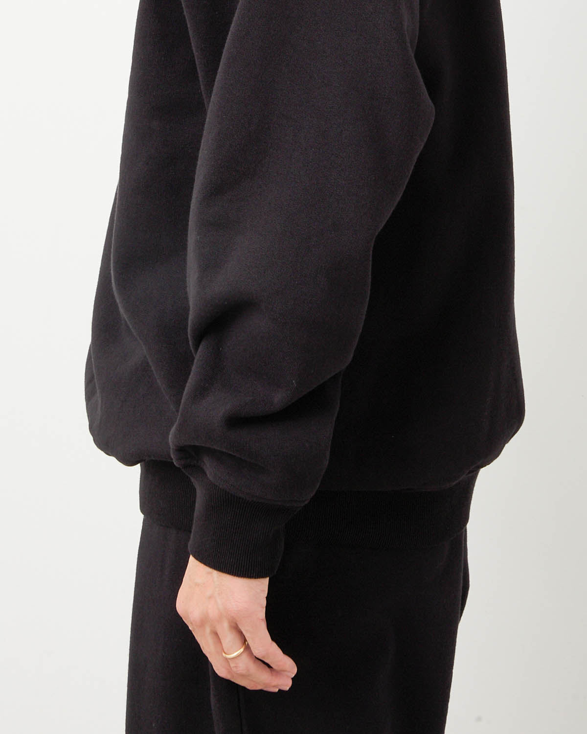 コットン裏毛クルーネック